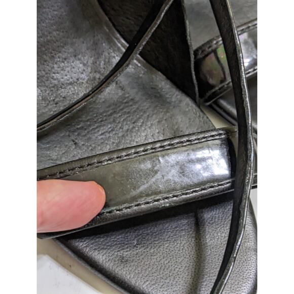 L.A.M.B. Bambi Gwen Stefani Heels Sandals Shoes Size 7.5 7 1/2 Leather Strappy - Picture 4 of 11